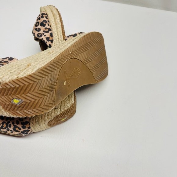 Volatile leopard knotted shewolf espadrille wedges size 9 - Picture 6 of 6